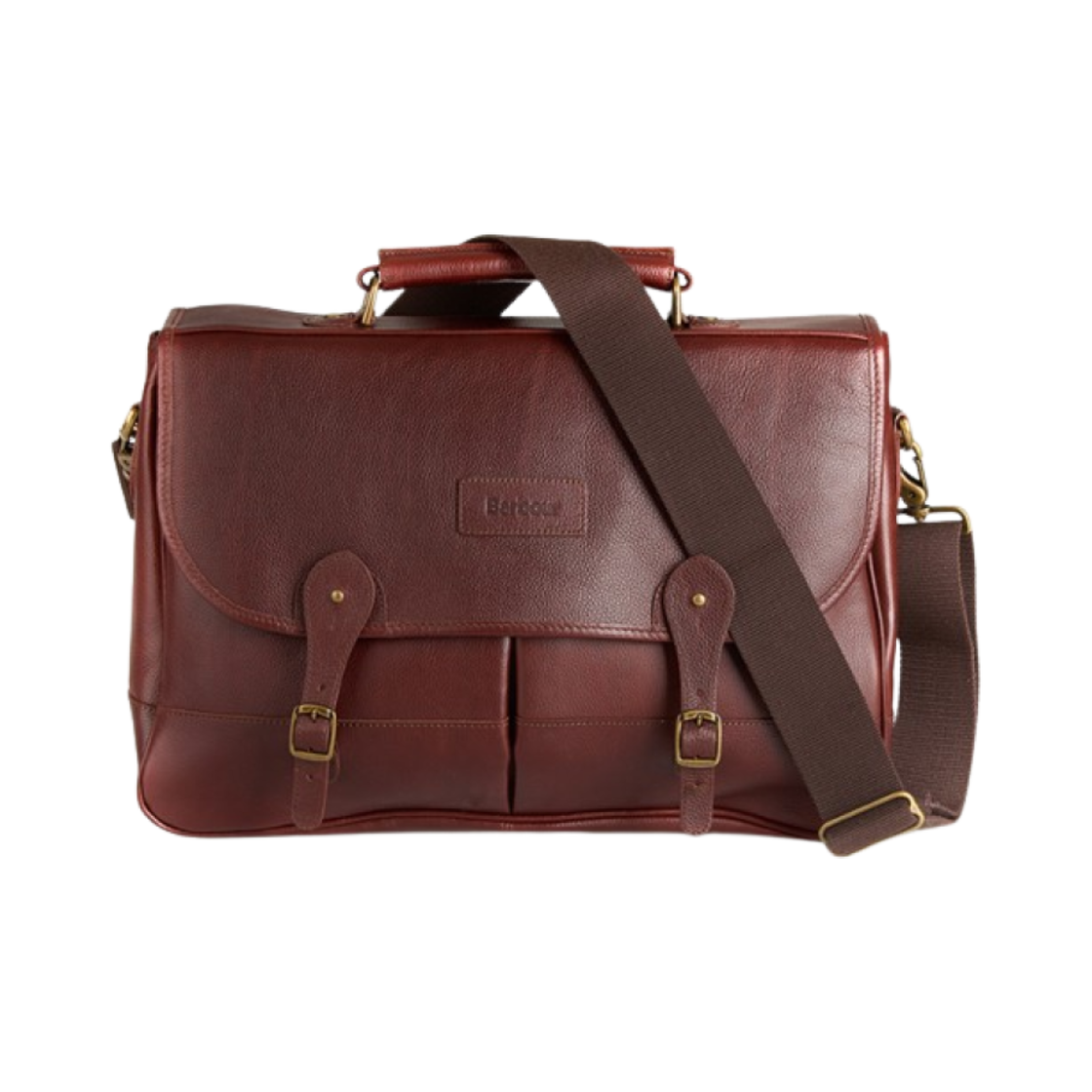 UBA0011BR71 Barbour Leather Breifcase Dark Brown