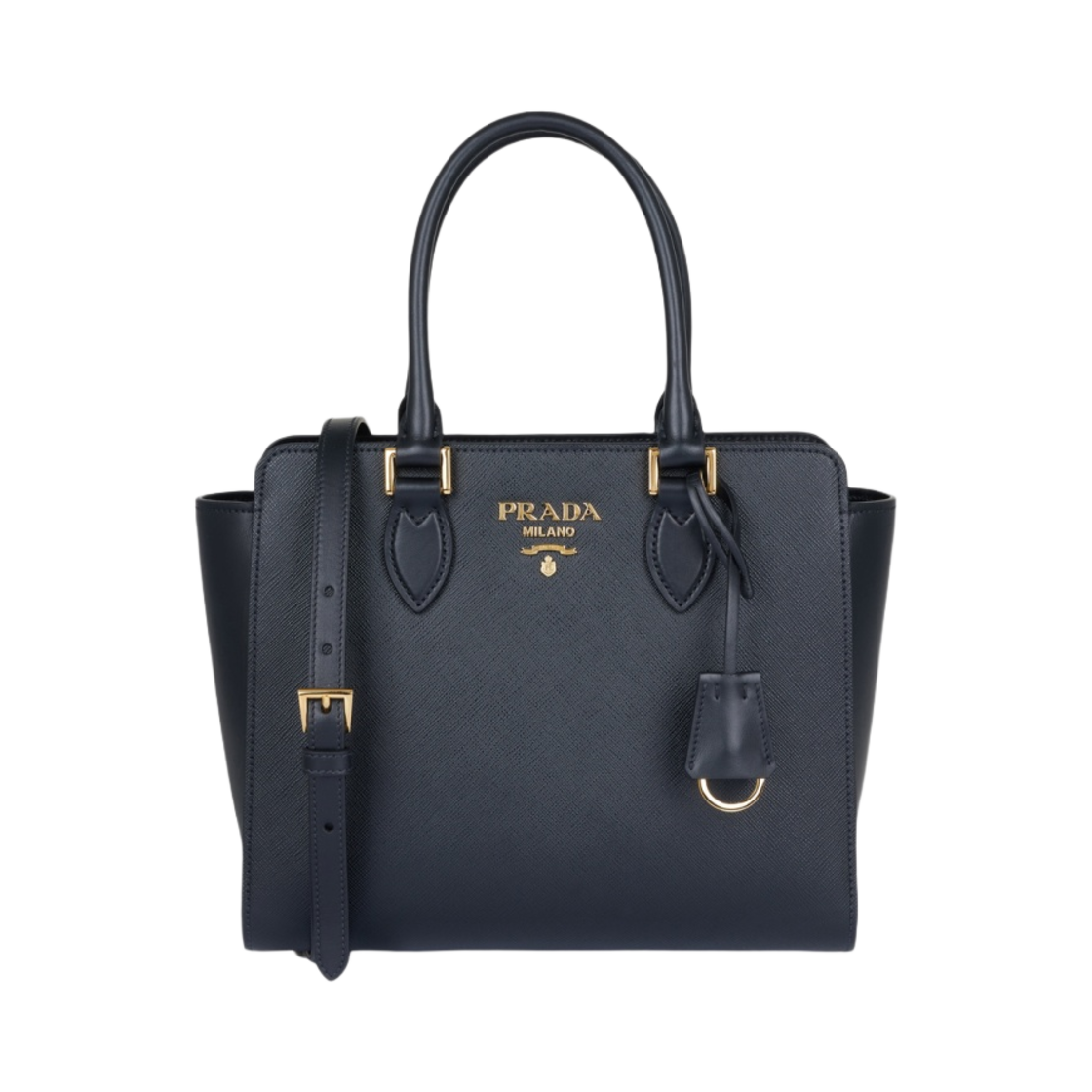 1BA113-2EDV-F0002 Prada Saffiano Soft Leather Tote Bag Black