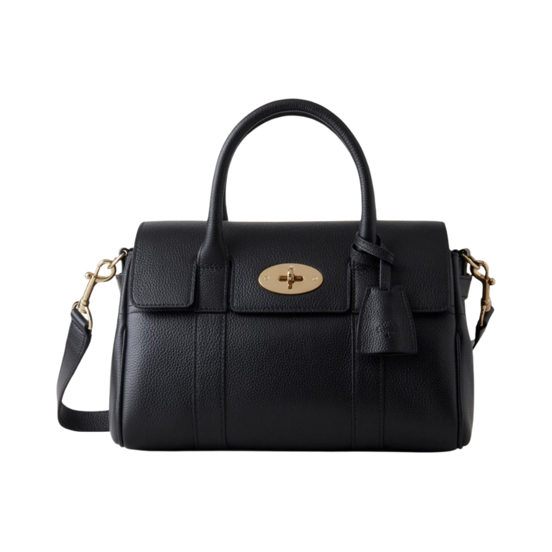 멀버리 스몰 클래식 그레인 베이스워터 사첼 블랙(Mulberry Small Classic Grain Bayswater Satchel Black)