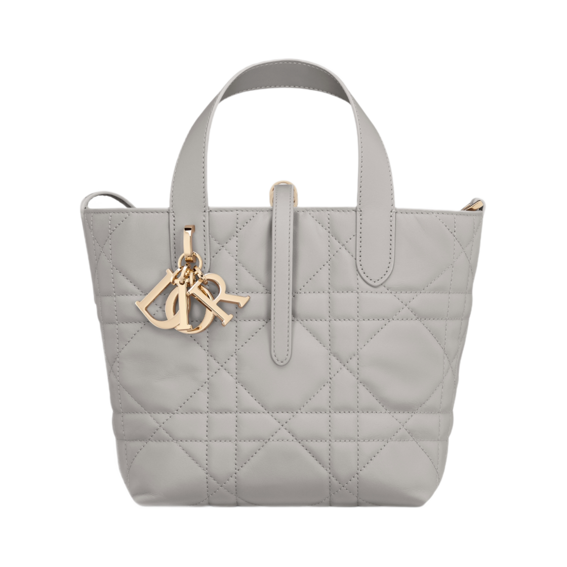 디올 뚜주흐 스몰 버티컬 토트백 매크로까나쥬 카프스킨 그레이(Dior Toujours Small Vertical Tote Bag Macrocannage Calfskin Gray) - 1