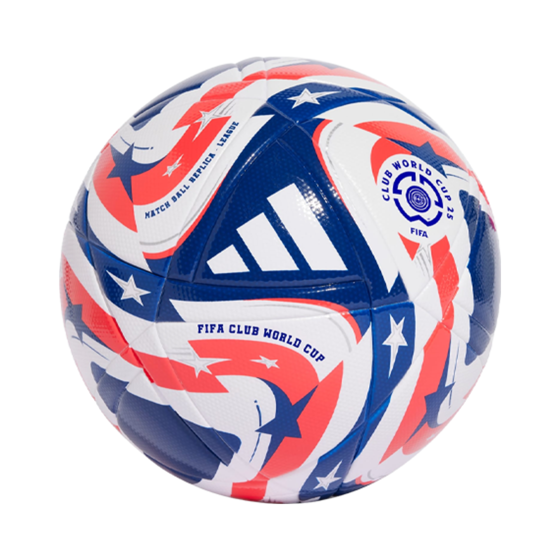 JD3824 Adidas Mundial De Club FIFA 25 League Ball White Power Blue