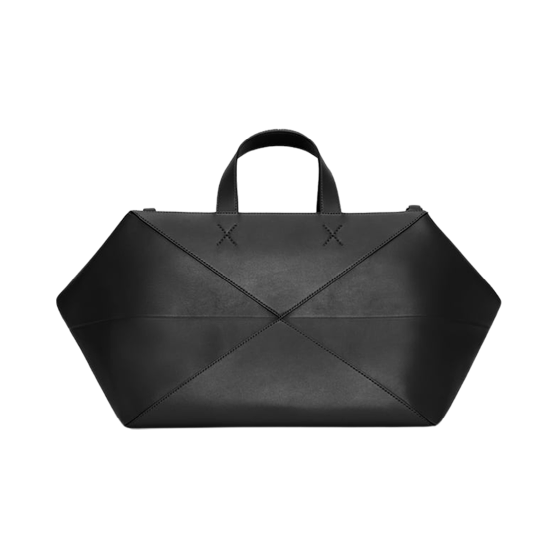 로에베 샤이니 카프스킨 퍼즐 폴드 더플 블랙(Loewe Puzzle Fold Duffle in Shiny Calfskin Black) - 4