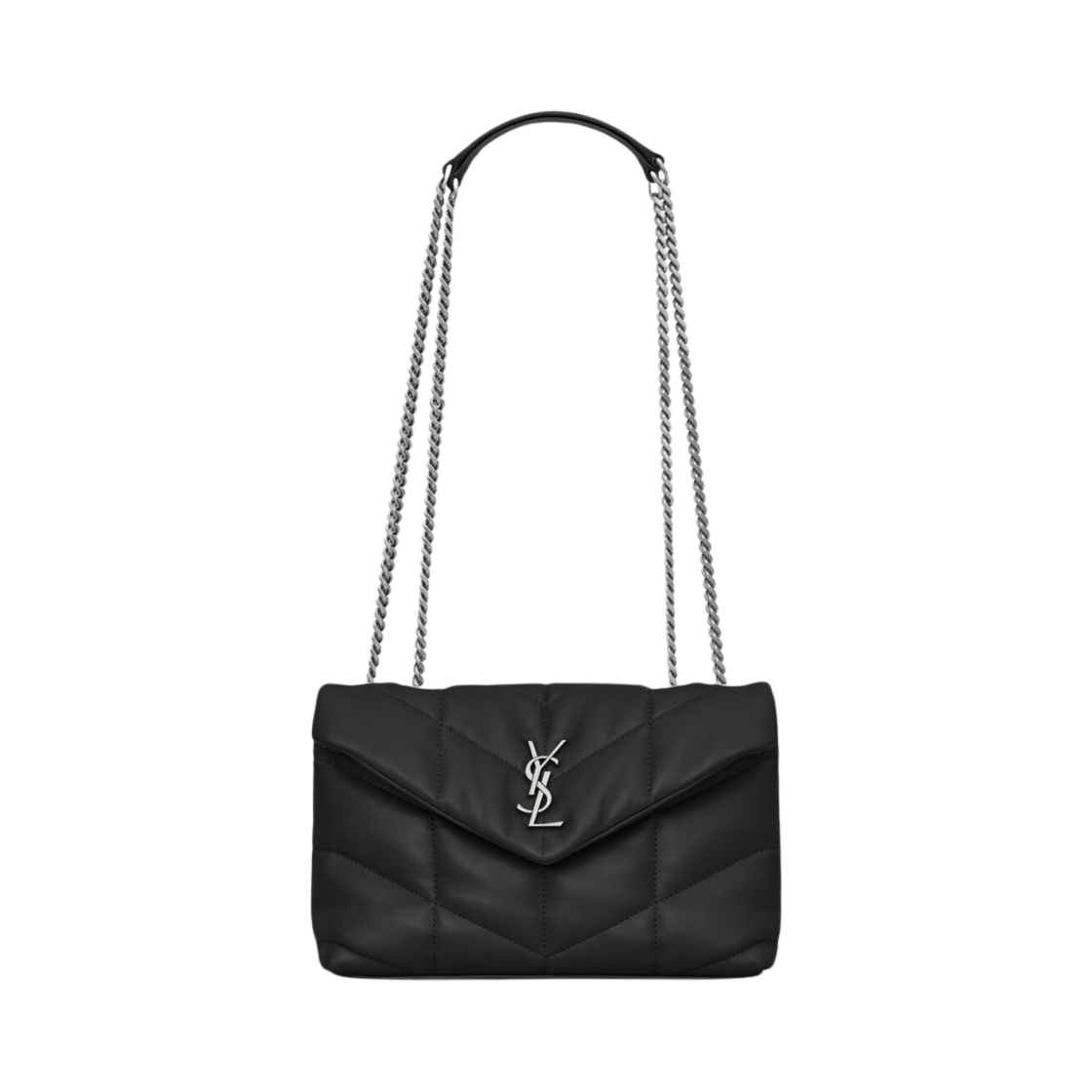 759337-1EL00-1000 Saint Laurent Puffer Toy Bag in Soft Nappa Lambskin Noir