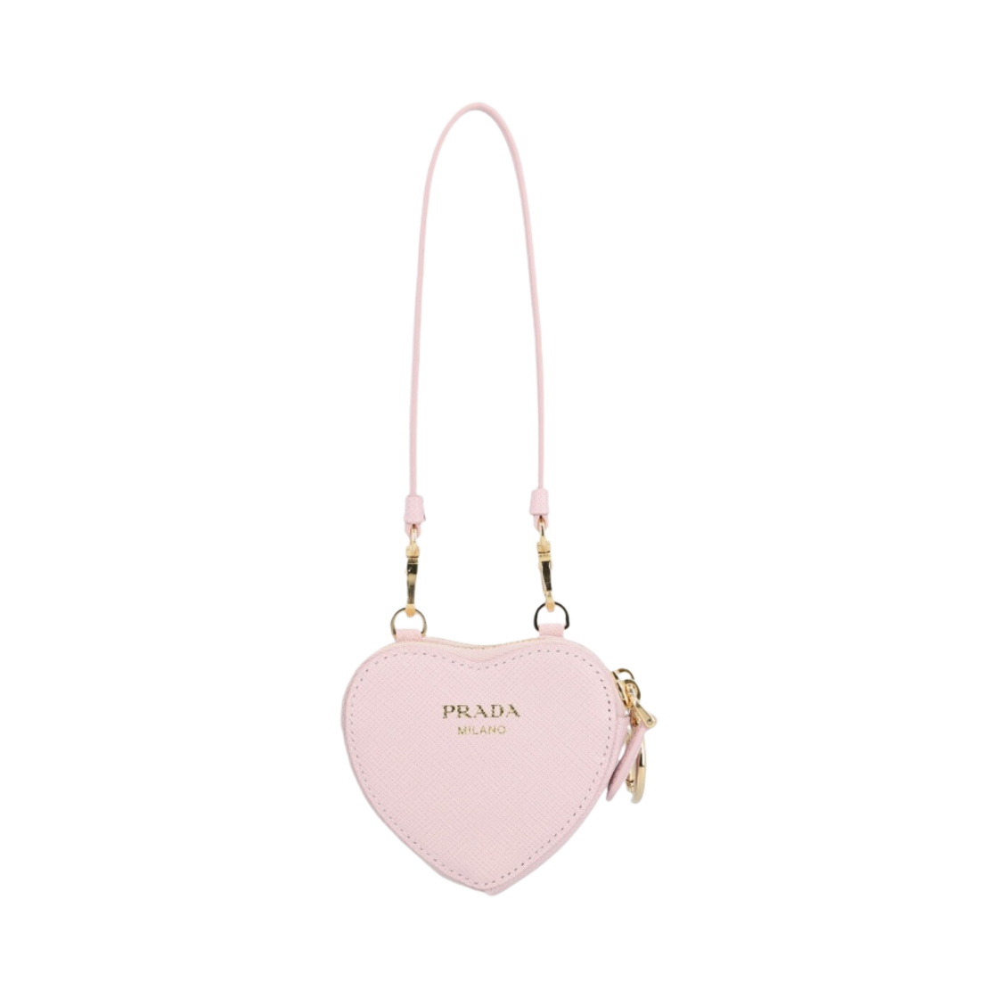 프라다 사피아노 레더 미니 파우치 알라바스터 핑크(Prada Saffiano Leather Mini Pouch Alabaster Pink) - 3