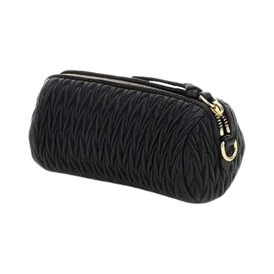 미우 미우 마테라쎄 나파 가죽 미니 숄더백 블랙(Miu Miu Matelasse Nappa Leather Mini Shoulder Bag Black) - 3