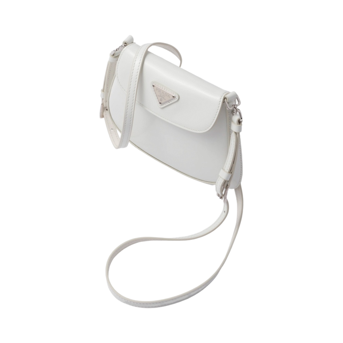 프라다 플랩 클레오 브러쉬드 레더 미니백 화이트(Prada Cleo Brushed Leather Mini Bag with Flap White) - 2