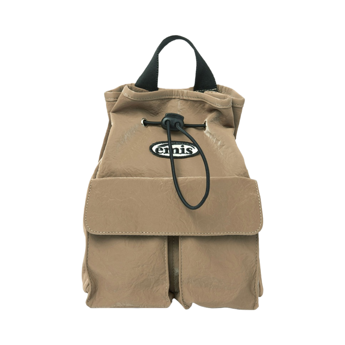 이미스 미니 와펜 포켓 백팩 베이지(Emis Mini Wappen Pocket Backpack Beige)