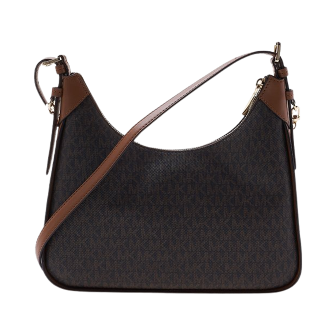마이클 코어스 윌마 레더 모노그램 숄더백 브라운 아콘(Michael Kors Wilma Leather Monogram Shoulder Bag Brown Acorn) - 2