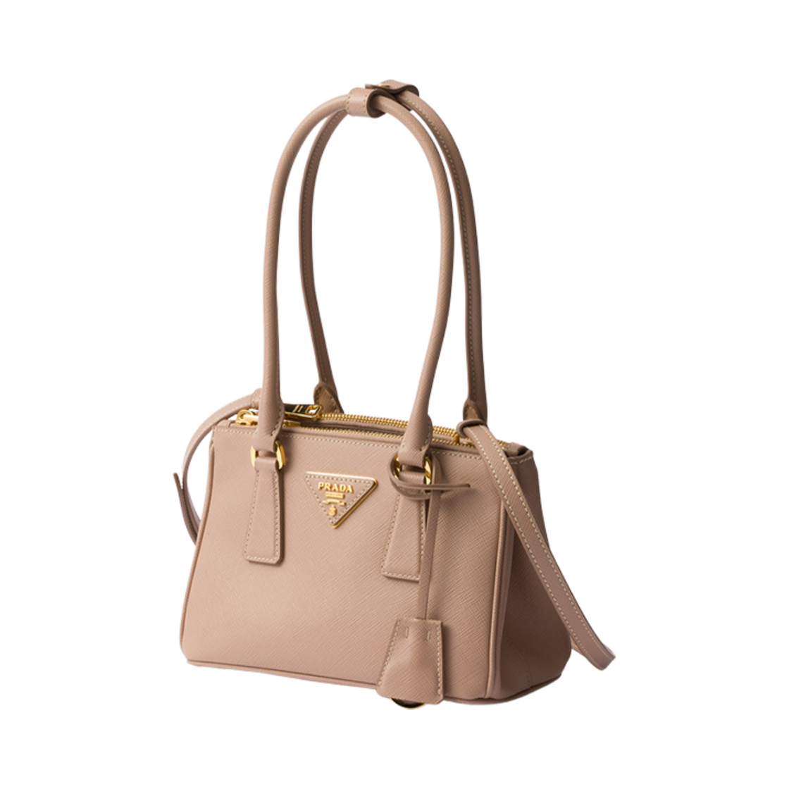 프라다 갤러리아 사피아노 레더 미니 백 파우더 핑크(Prada Galleria Saffiano Leather Mini-Bag Powder Pink) - 3