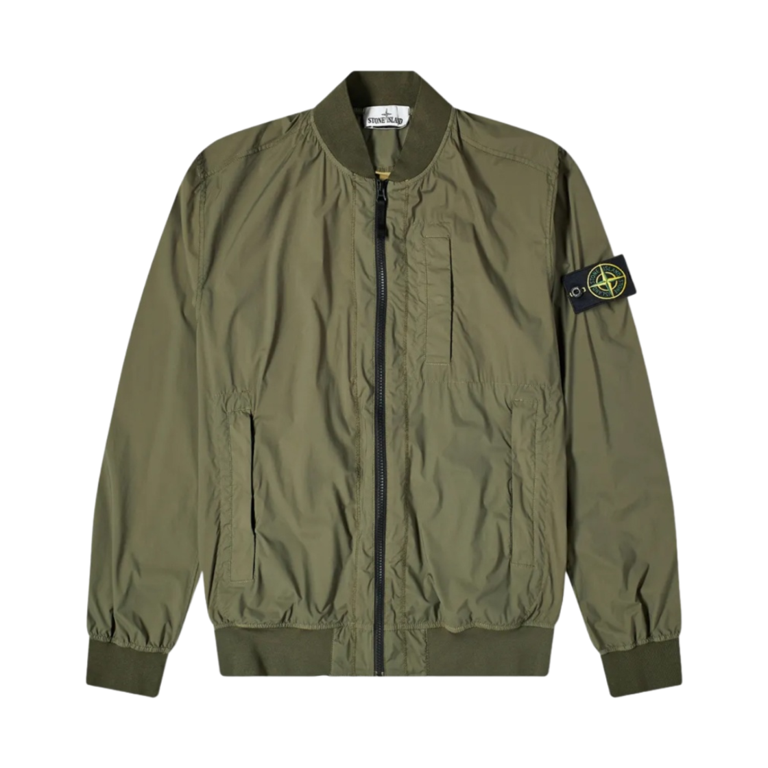 스톤 아일랜드 44431 스킨 터치 나일론 TC 패커블 봄버 자켓 올리브 그린 - 20SS(Stone Island 44431 Skin Touch Nylon TC Packable Bomber Jacket Olive Green - 20SS) - 1