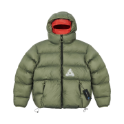 Palace Pertex Balaclava Puffa Olive - 21FW