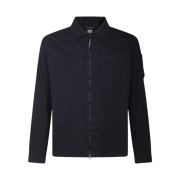 C.P. Company Gabardine Zipped Overshirt Total Eclipse Blue - 25SS