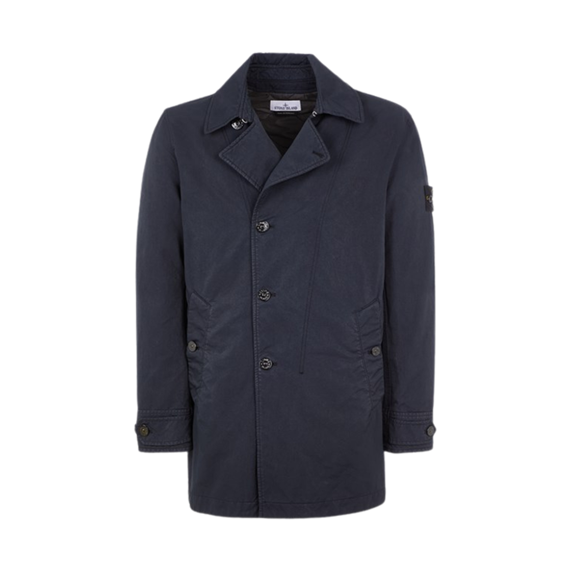 791542149-A0020 Stone Island 42149 David-TC with Primaloft P.U.R.E Insulation Short Trench Coat Navy Blue - 23FW