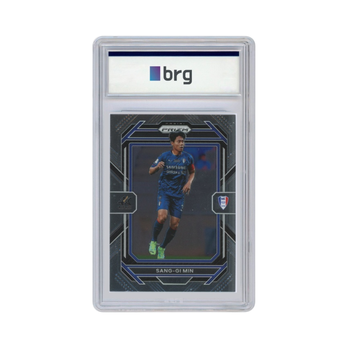 파니니 프리즘 K 리그 K 리그 1 #150 수원 삼성 블루윙즈 민상기 베이스 축구 카드 2023(Panini Prizm K League K League 1 #150 Suwon Samsung Bluewings Min Sang Gi Base Soccer Card 2023)