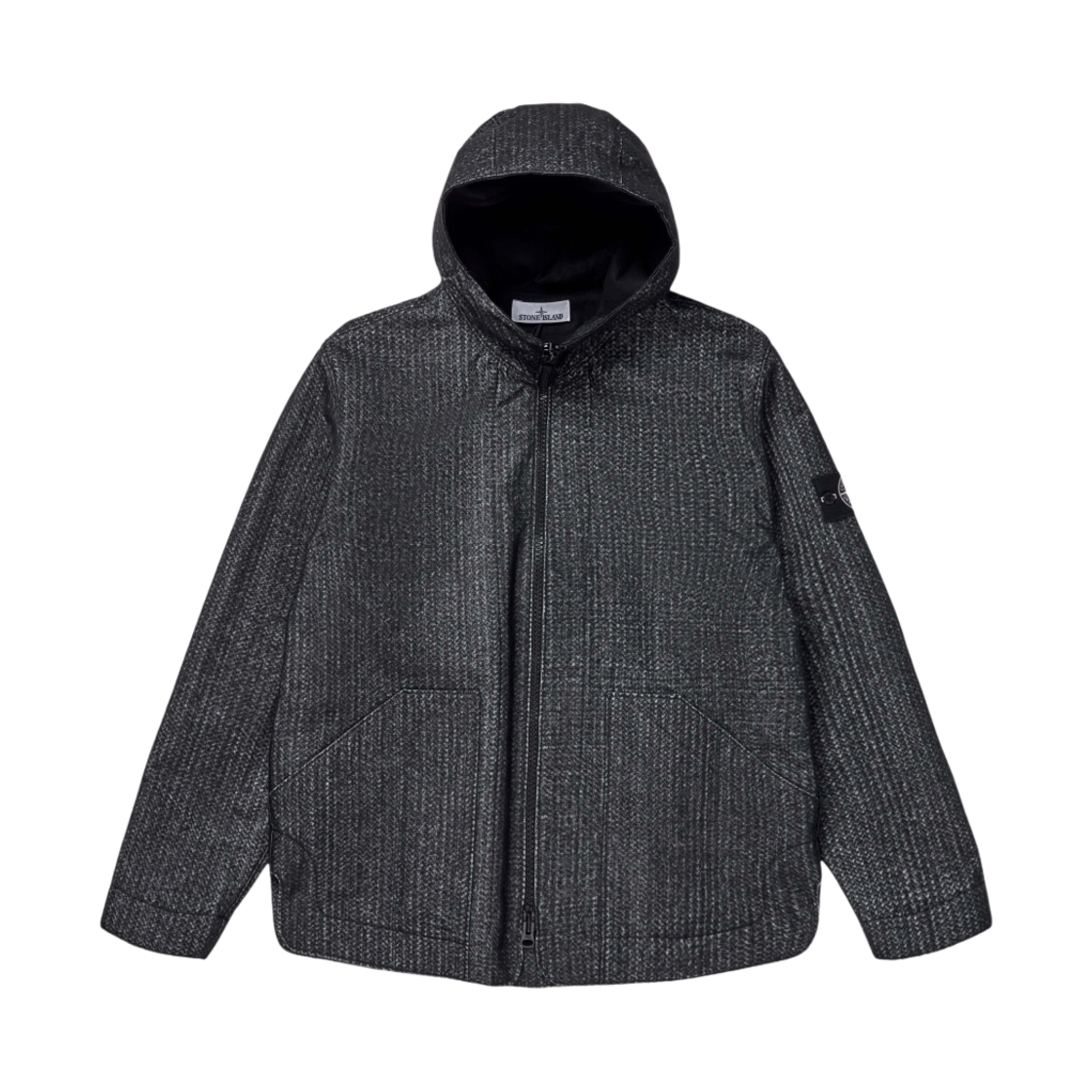 스톤 아일랜드 43199 니들 펀치 리플렉티브 후드 자켓 블랙 - 22FW(Stone Island 43199 Needle Punched Reflective Hooded Jacket Black - 22FW) - 1