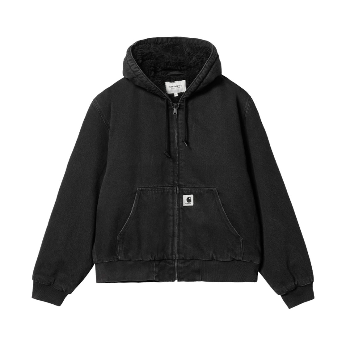 (W) 칼하트 WIP 블랙 스톤 워시드 OG 액티브 자켓 블랙 스톤 워시드 - 윈터