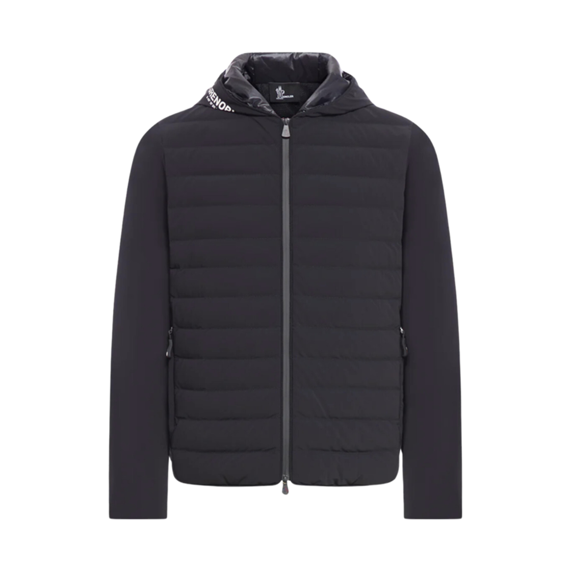 J2-097-8G00023-89ALV-999 Moncler Maglia Grenoble Logo Jacket Black - 24FW