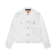 Stussy x Levi's Leather Trucker Jacket Tofu