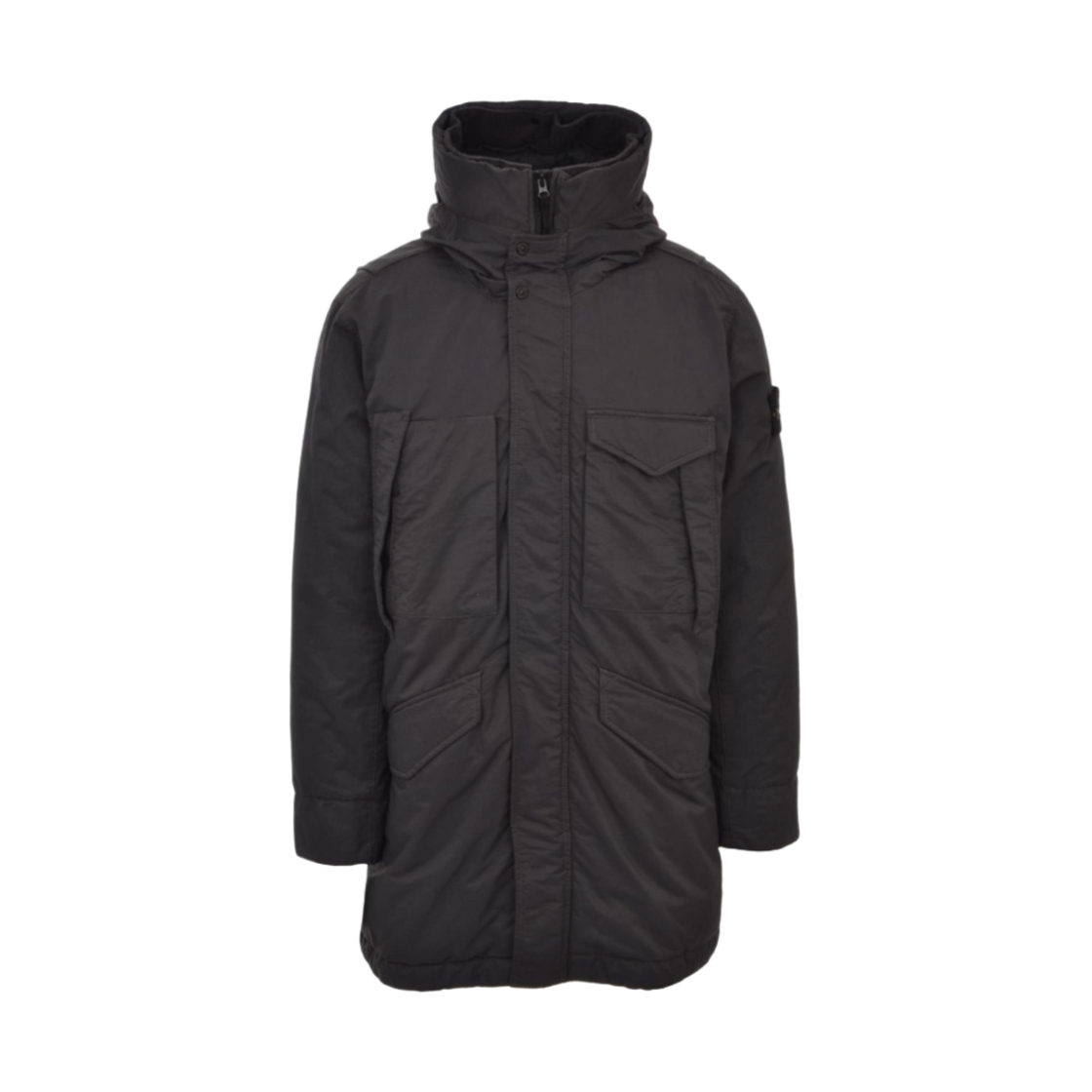 스톤 아일랜드 70821 오파크 나일론 트윌 다운 파카 다크 그레이 - 22FW(Stone Island 70821 Opaque Nylon Twill Down Parka Dark Grey - 22FW)