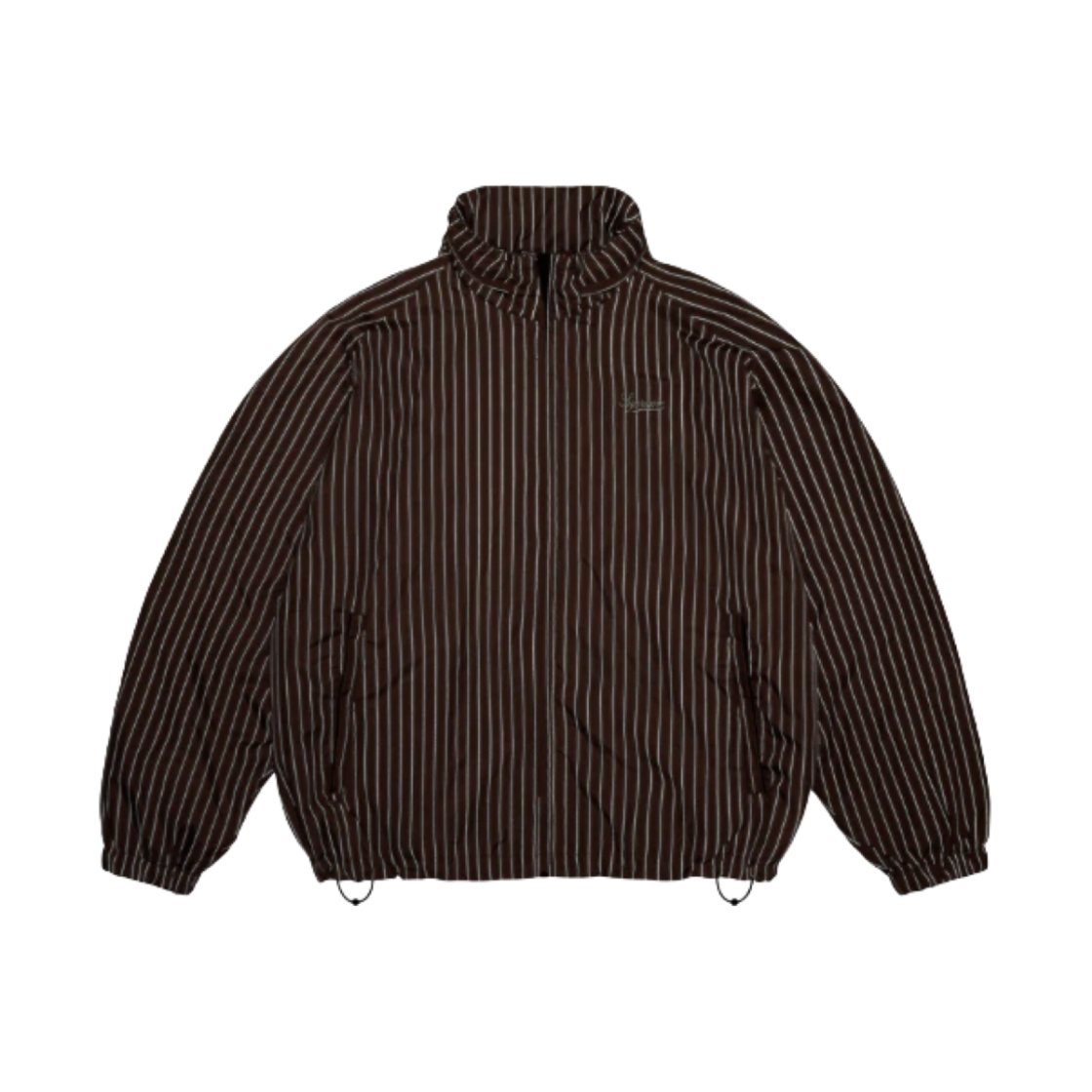 슈프림 리플렉티브 핀스트라이프 트랙 자켓 브라운 - 24FW | Supreme