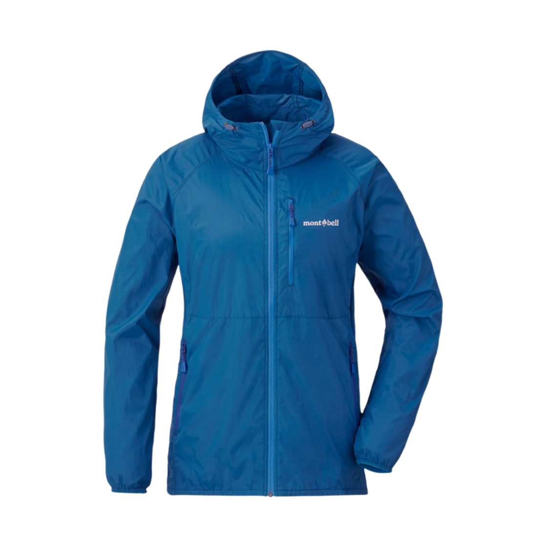 (W) 몽벨 윈드 블라스트 후드 자켓 블루 그린((W) Montbell Wind Blast Hooded Jacket Blue Green) - 1