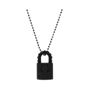 Chrome Hearts Silichrome CH Padlock Fleurknee Pendant Black - 2023