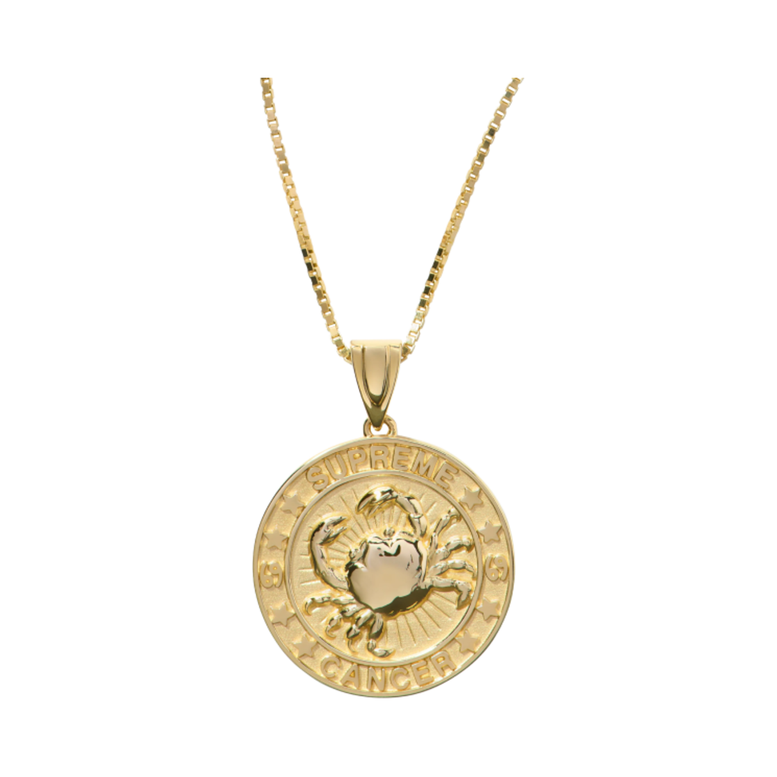 슈프림 x 제이콥 앤 코 14K 골드 조디악 펜던트 골드 캔서 - 24FW(Supreme x Jacob & Co. 14K Gold Zodiac Pendant Gold Cancer - 24FW)