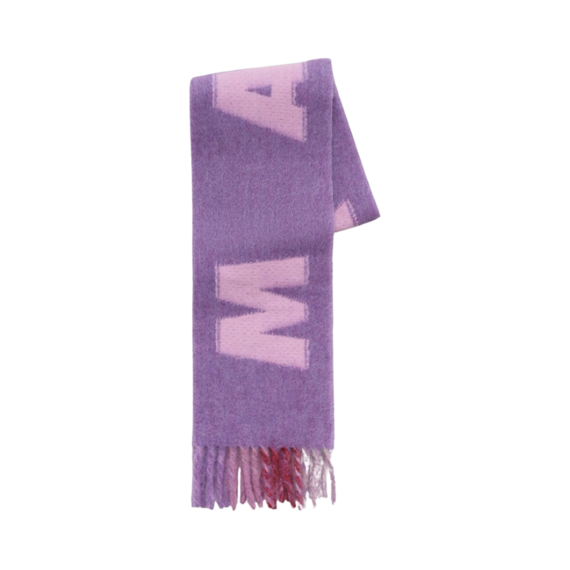 마르니 로고 스트라이프 울 모헤어 스카프 바이올렛(Marni Logo Stripes Wool Mohair Scarf Violet)