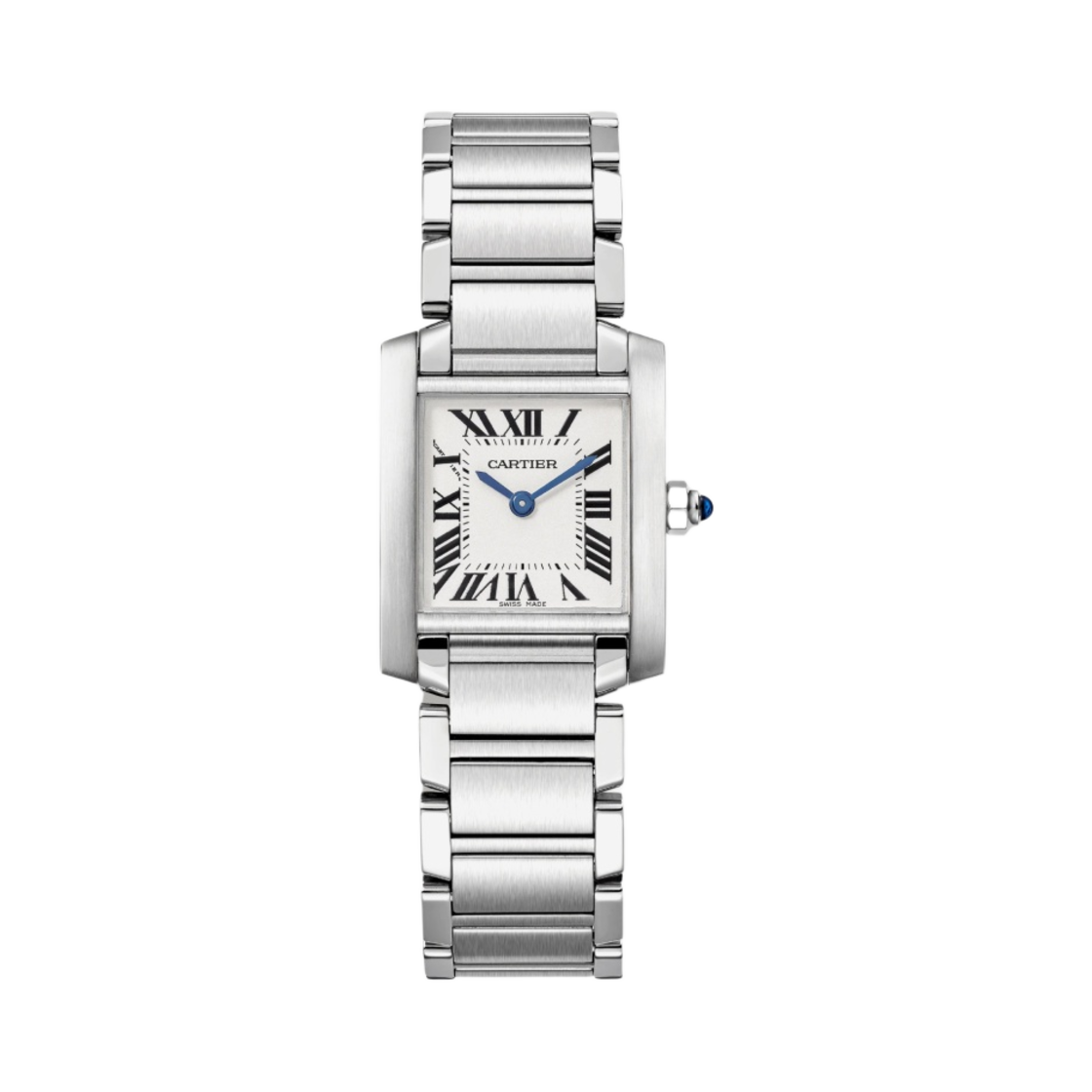 까르띠에 탱크 프랑세즈 워치 스몰 쿼츠 스틸 브레이슬릿 스틸(Cartier Tank Francaise Watch Small Quartz Steel Bracelet Steel)