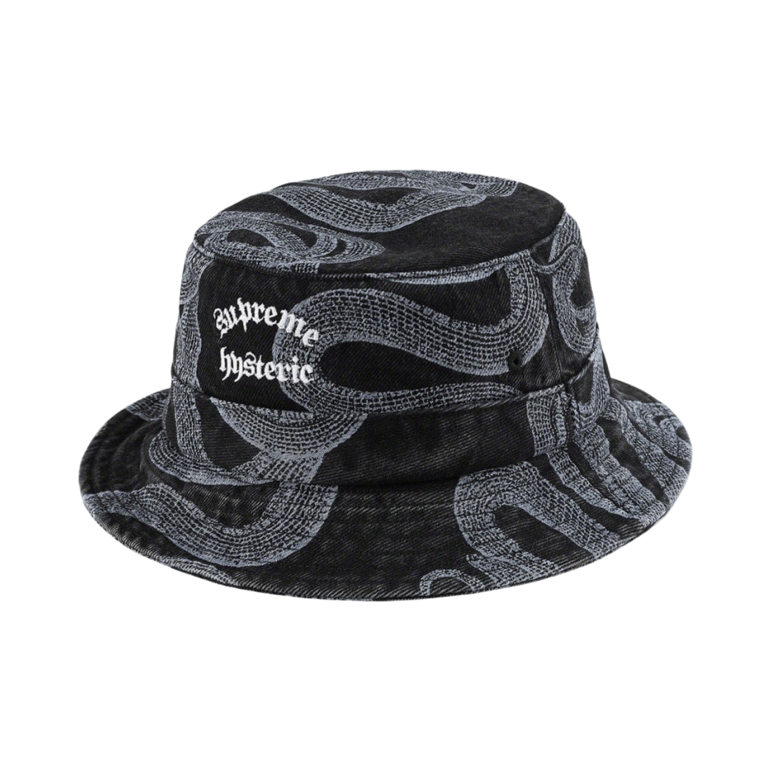 슈프림 x 히스테릭 글래머 스네이크 데님 크러셔 블랙 - 21SS(Supreme x Hysteric Glamour Snake Denim Crusher Black - 21SS) - 1