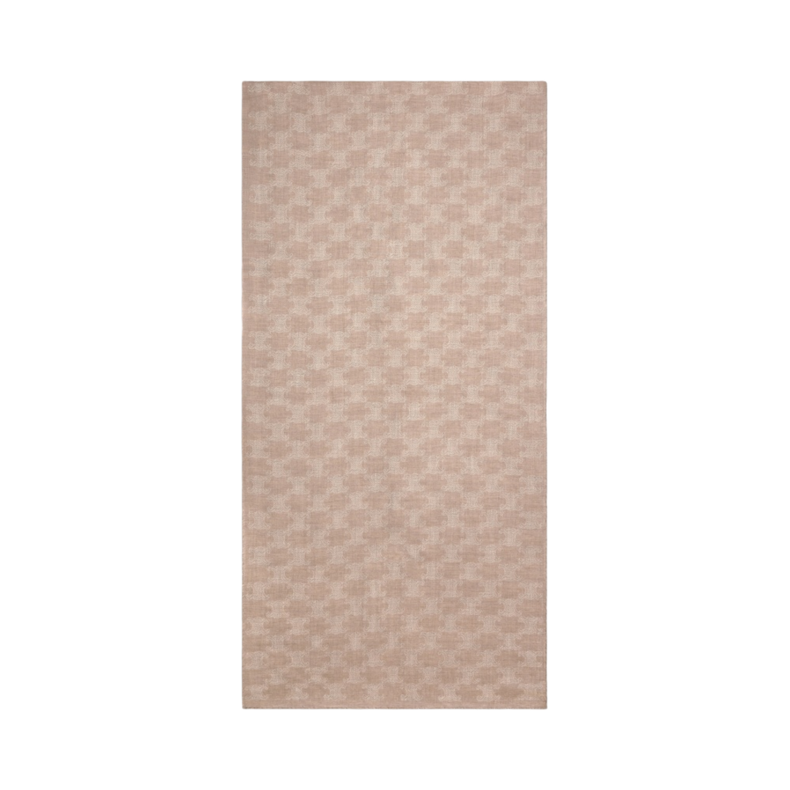 (W) 셀린느 모노그램 실크 캐시미어 스톨 토프((W) Celine Stole in Monogram Silk Cashmere Taupe)