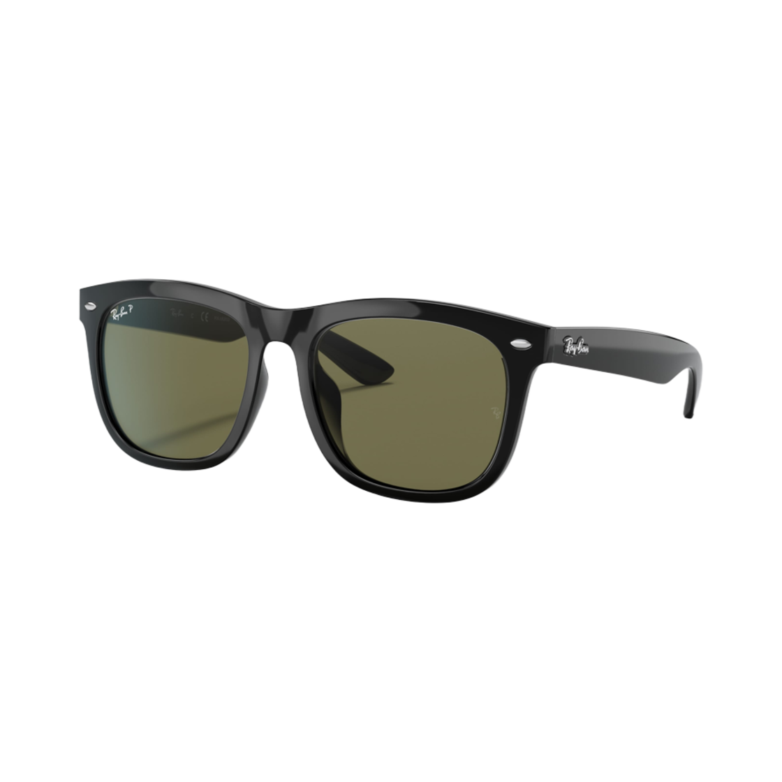 레이밴 RB4260D 폴리쉬드 블랙 프레임 그린 렌즈 로우 브릿지 핏(Ray-Ban RB4260D Polished Black Frame Green Lenses Low Bridge Fit)