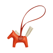 Hermes Rodeo PM Charm Milo & Orange Poppy Craie Cornaline