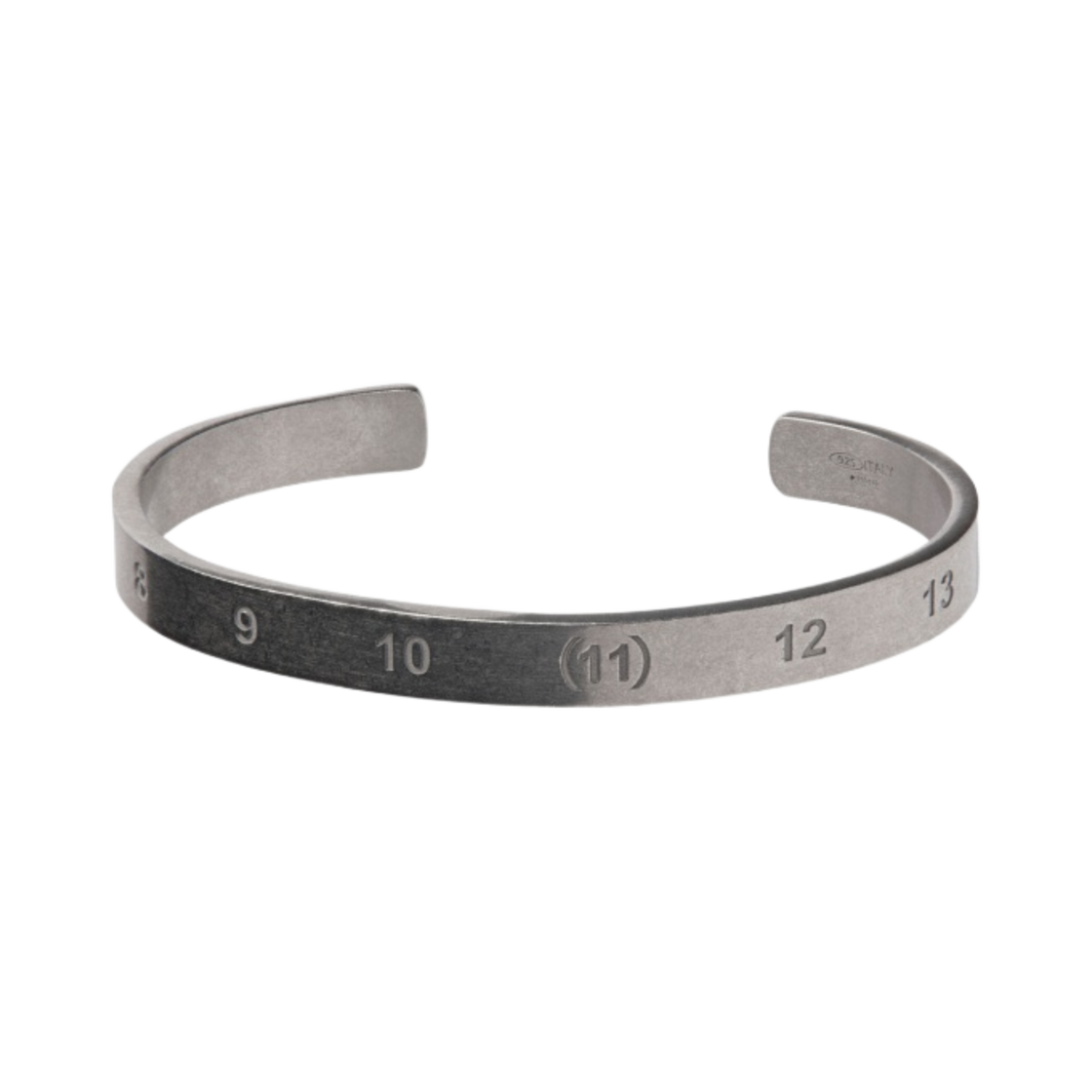 SI8UY0003SV0129951 Maison Margiela Numerical Cuff Bracelet Silver