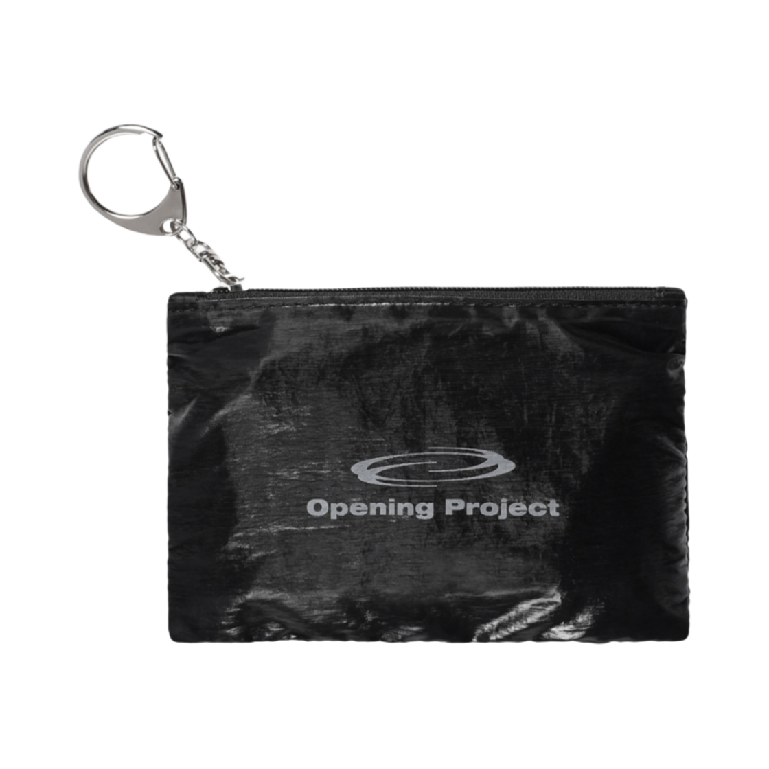 오프닝프로젝트 글로시 미니 파우치 블랙