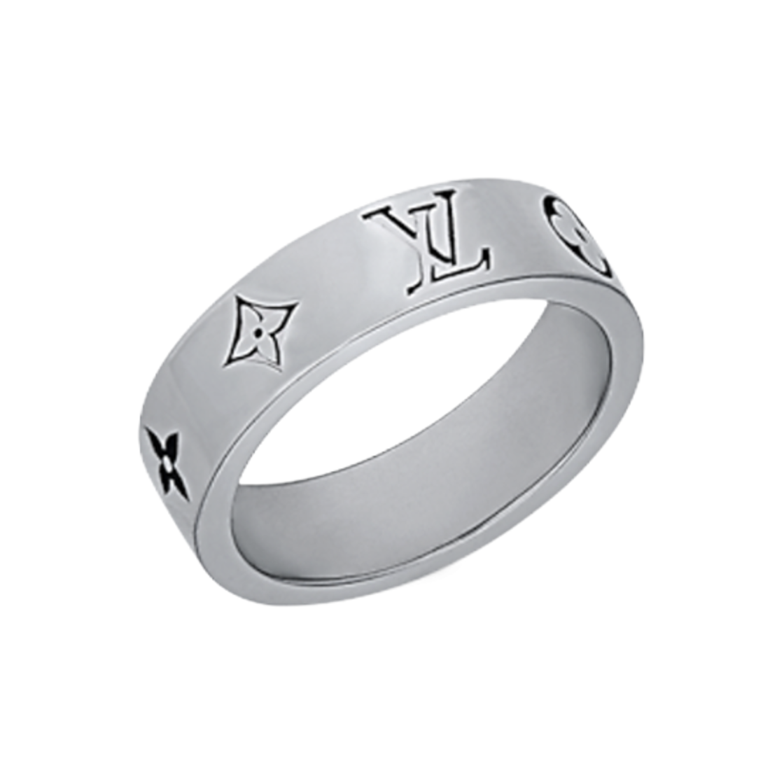 루이비통 LV 모자이크 씬 링 팔라듐(Louis Vuitton LV Mosaic Thin Ring Palladium) - 2