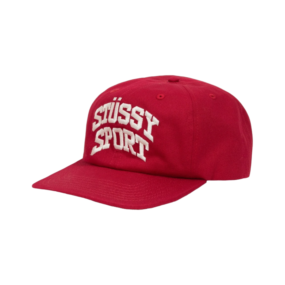 스투시 스포츠 캡 레드