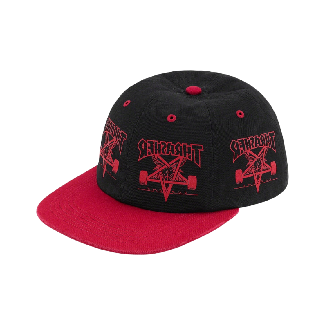 - Supreme x Thrasher 6-Panel Black - 21FW