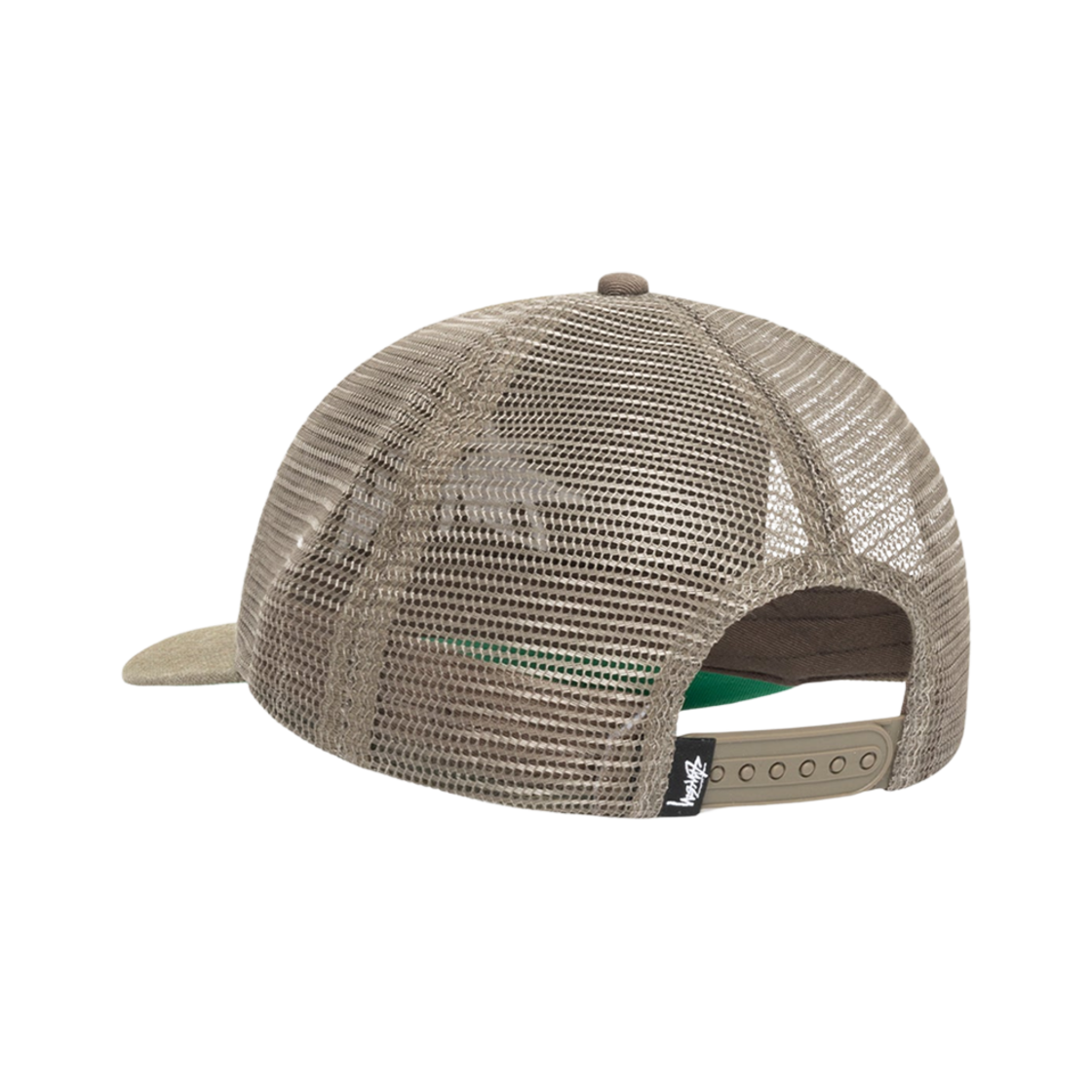 스투시 미드 뎁스 빅 스탁 메쉬 스냅백 아미 그린(Stussy Mid-Depth Big Stock Mesh Snapback Army Green) - 3