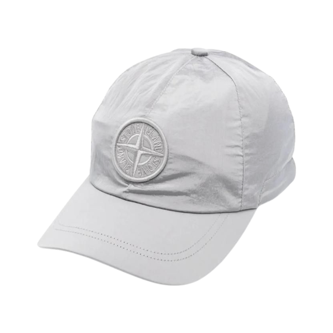 스톤 아일랜드 9100995 나일론 메탈 인 에코닐 베이스볼 캡 펄 그레이- 25SS(Stone Island 9100995 Nylon Metal in Econyl Baseball Cap Pearl Grey - 25SS)