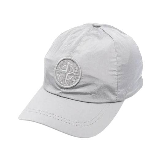 K1S1591009-95S0076-V0061 Stone Island 9100995 Nylon Metal in Econyl Baseball Cap Pearl Grey - 25SS