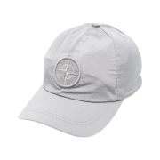 Stone Island 9100995 Nylon Metal in Econyl Baseball Cap Pearl Grey - 25SS