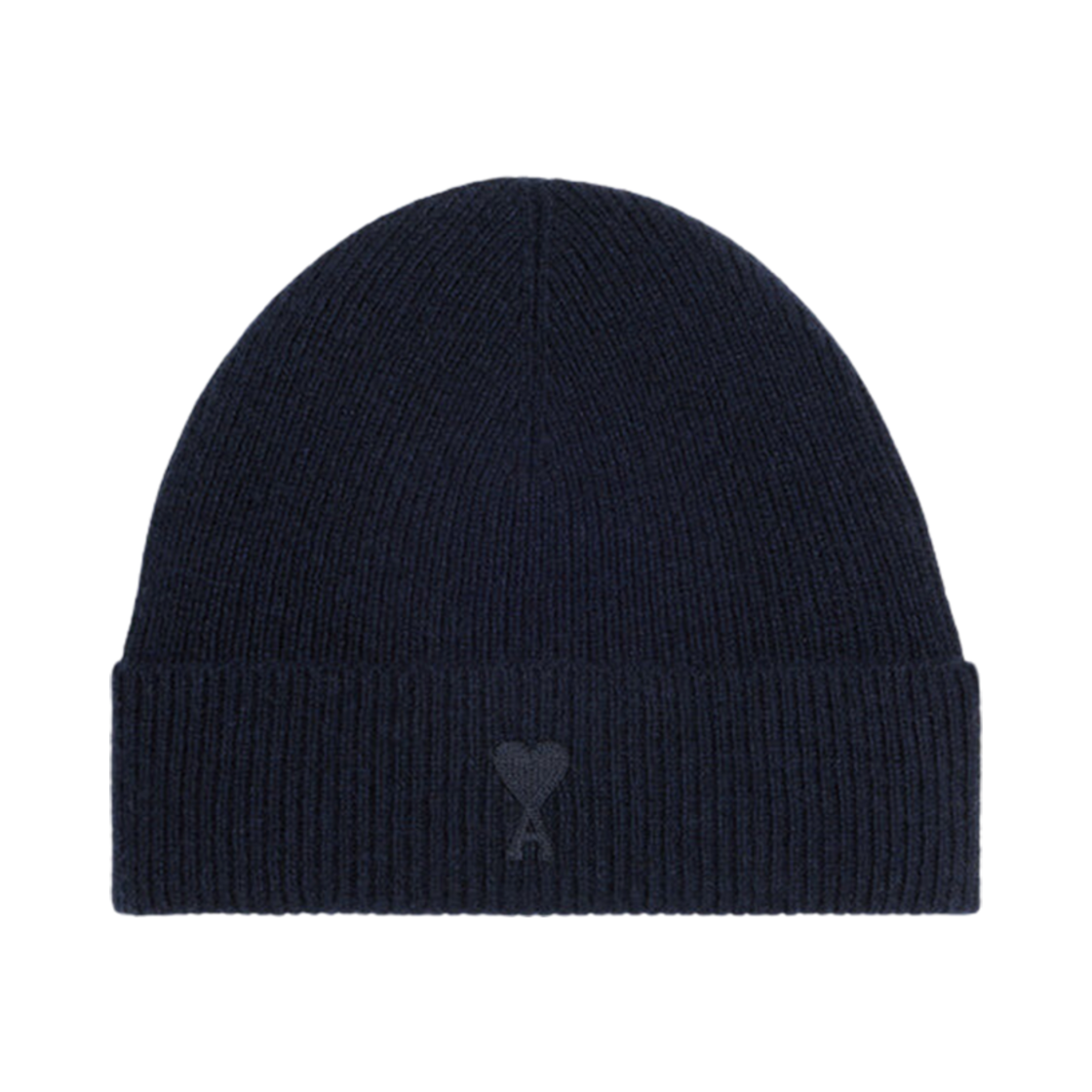 아미 토날 하트 로고 비니 네이비 블루(AMI Tonal de Coeur Beanie Navy Blue) - 1
