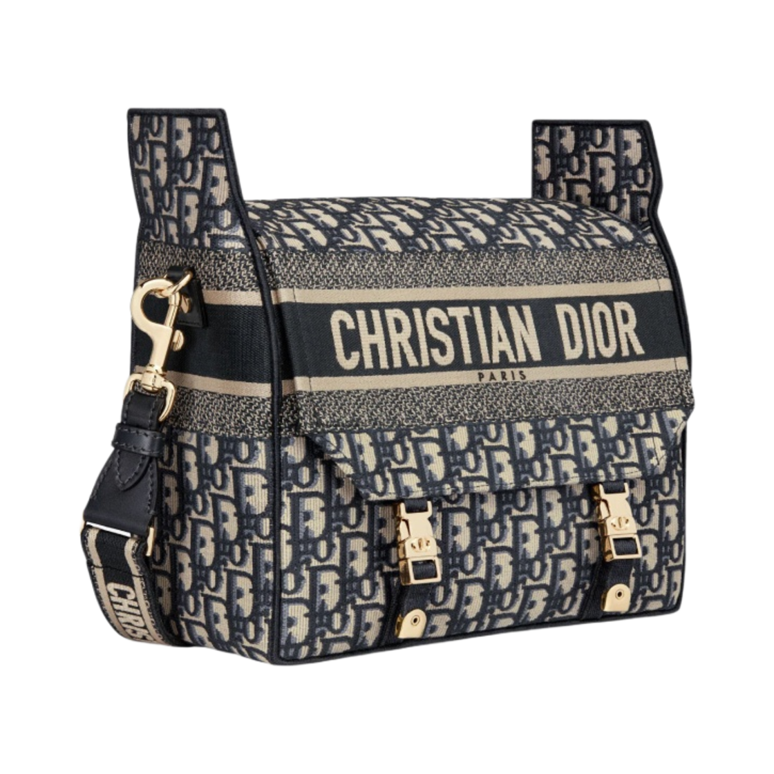 디올 디올캠프 미디움 백 블루 디올 오블리크 자수(Dior Diorcamp Medium Bag Blue Dior Oblique Embroidery) - 2