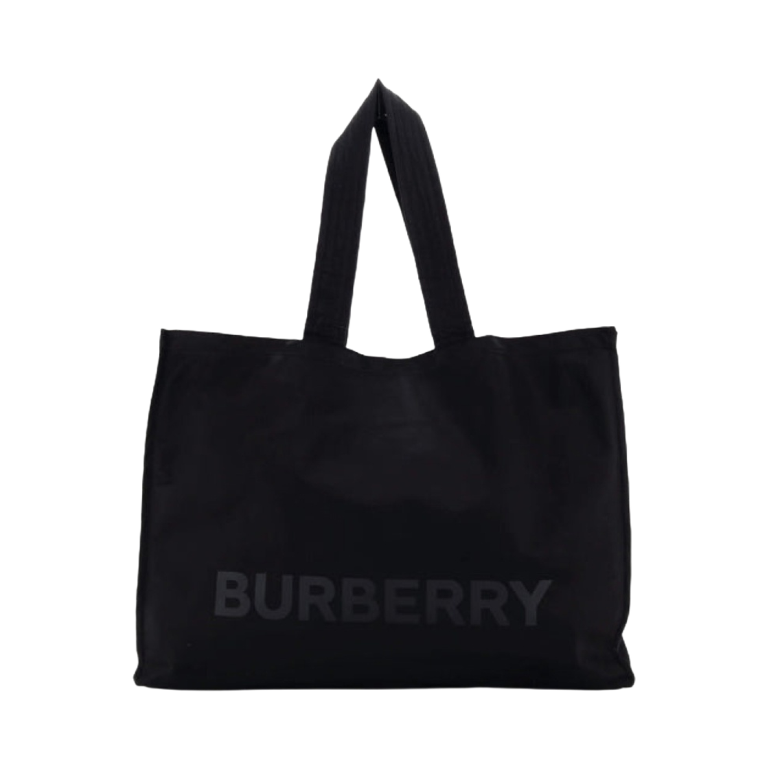 버버리 로고 프린트 나일론 트렌치 토트백 블랙(Burberry Logo Print Nylon Trench Tote Bag Black) - 1