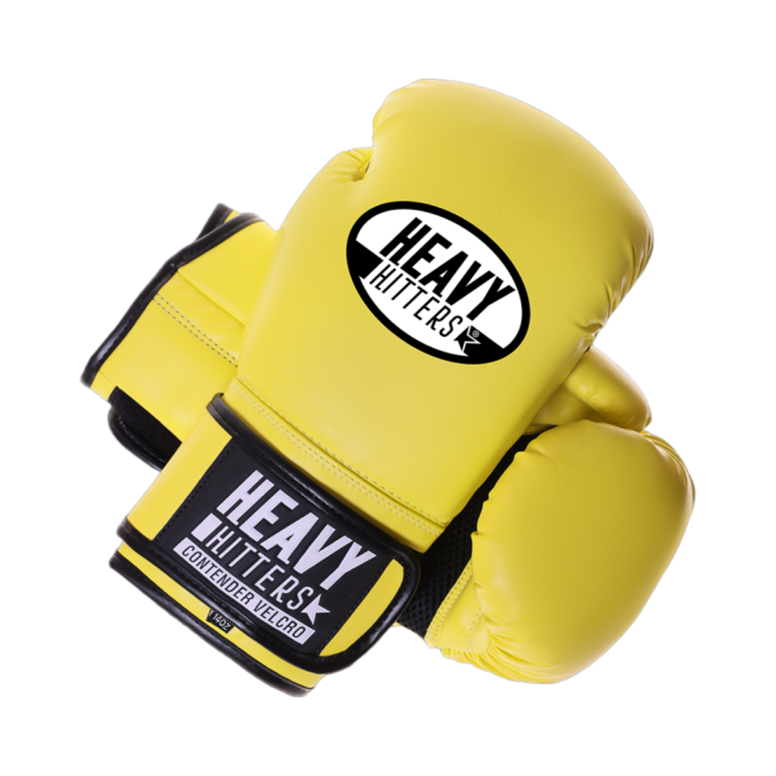 H3-LY Heavy Hitter Contender Velcro Boxing Gloves Lemon Yellow