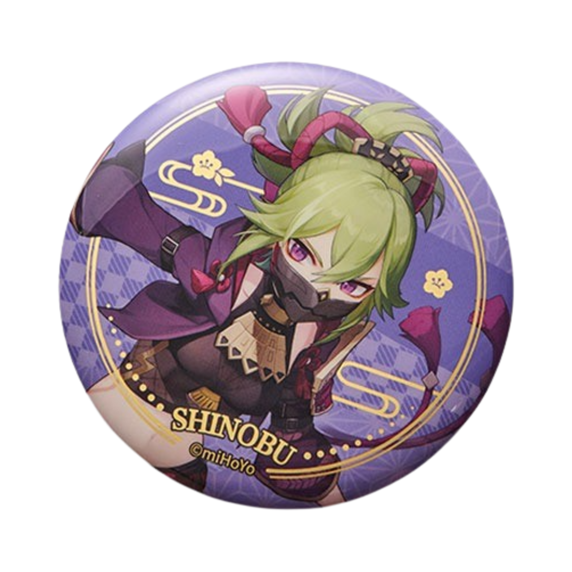 원신 캔뱃지 이나즈마 쿠키 시노부(Genshin Badge Inazuma Theme Kuki Shinobu)