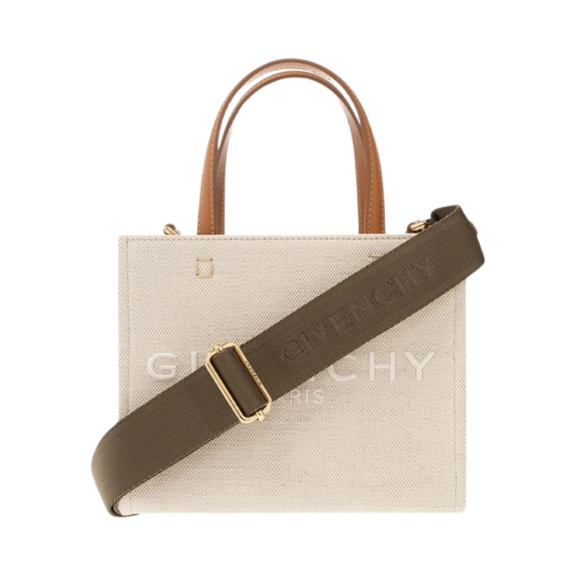 지방시 로고 캔버스 미니 쇼핑백 내츄럴 베이지(Givenchy Logo Canvas Mini Shopping Bag Natural Beige)