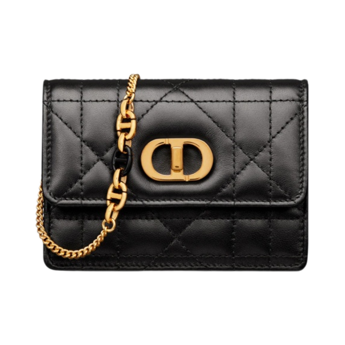 디올 미스 카로 마이크로백 매크로까나쥬 램스킨 블랙(Dior Miss Caro Micro Bag Macrocannage Lambskin Black) - 1