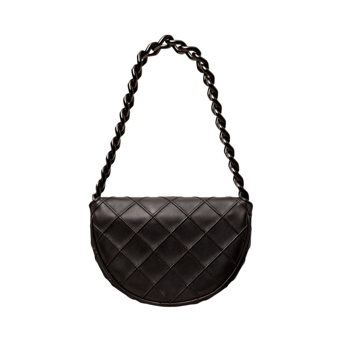 토리버치 미니 플래밍 소프트 크레센트 백 블랙(Tory Burch Mini Fleming Soft Crescent Bag Black) - 3